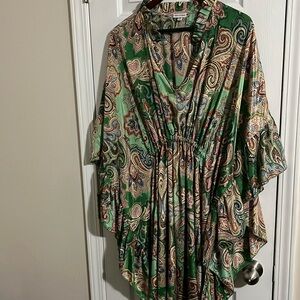 Karma Highway Boho Paisley Dress - One Size Fits All.